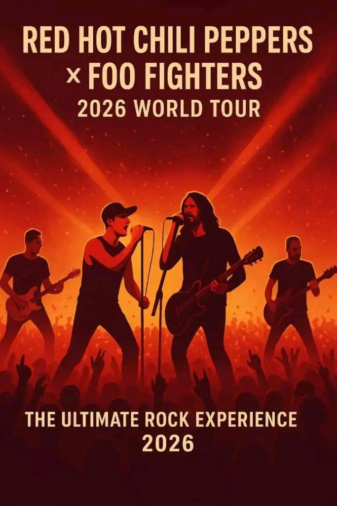 Red Hot Chili Peppers × Foo Fighters Announce Explosive 2026 World Tour — Dates and Cities Revealed…— Watch Here